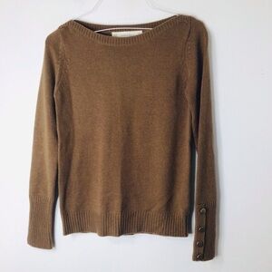 Zara sweater women medium brown angora
